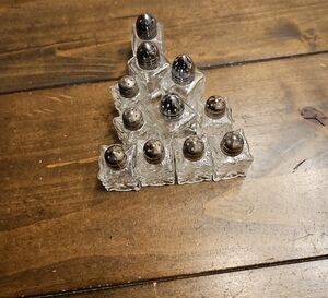 Vintage Single Setting Salt And Pepper Shakers